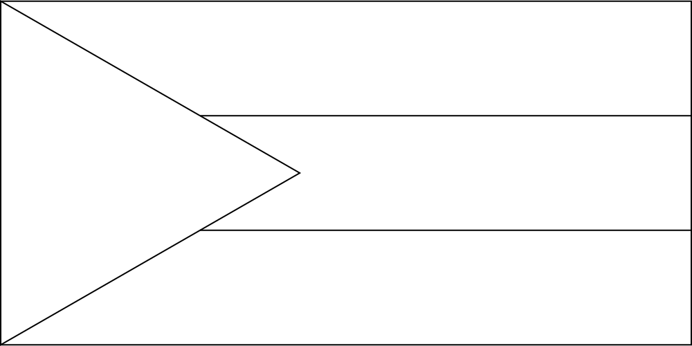 Bahamas: Flagge zum Ausmalen