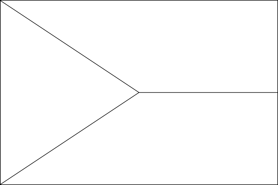Tschechien: Flagge zum Ausmalen