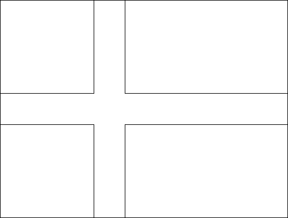 Dänemark: Flagge zum Ausmalen