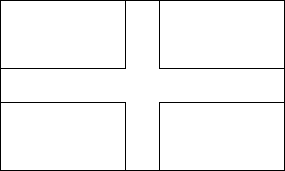 England: Flagge zum Ausmalen
