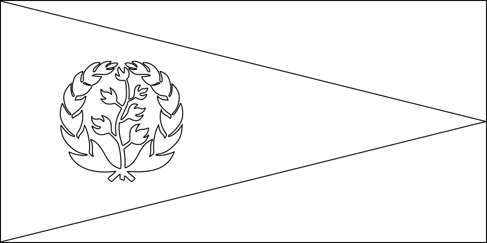 Eritrea: Flagge zum Ausmalen