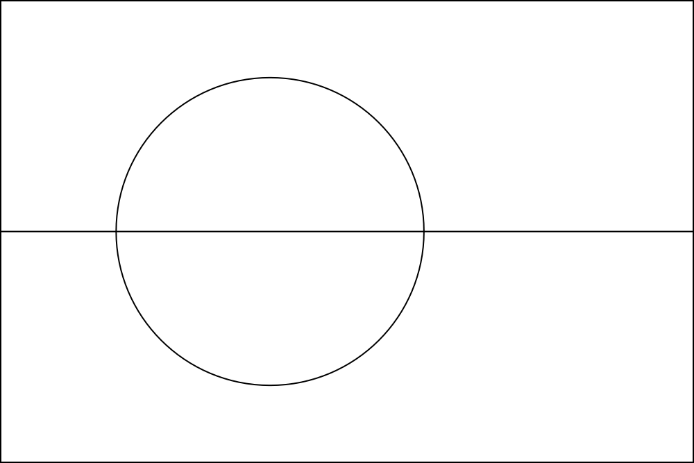 Grönland: Flagge zum Ausmalen
