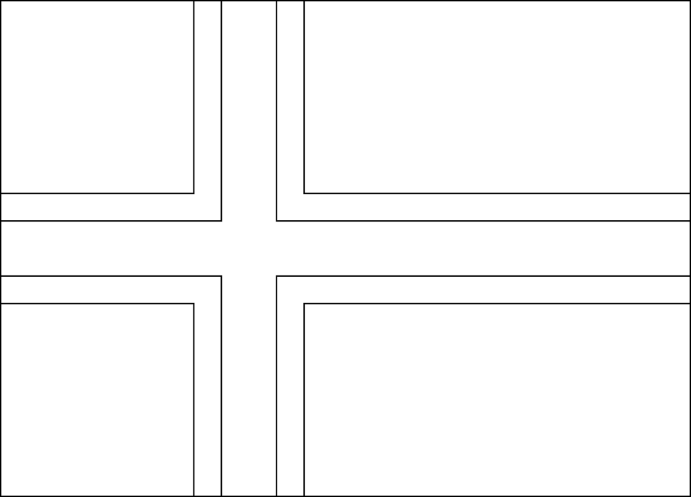 Island: Flagge zum Ausmalen