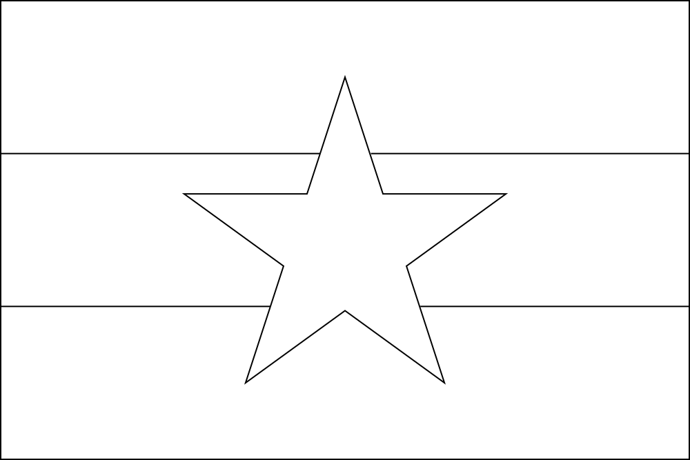 Myanmar: Flagge zum Ausmalen