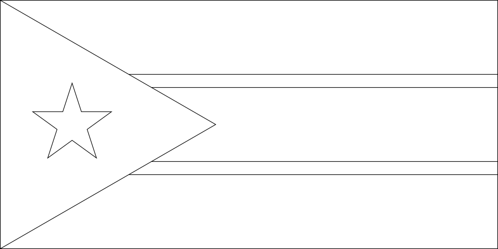 Südsudan: Flagge zum Ausmalen