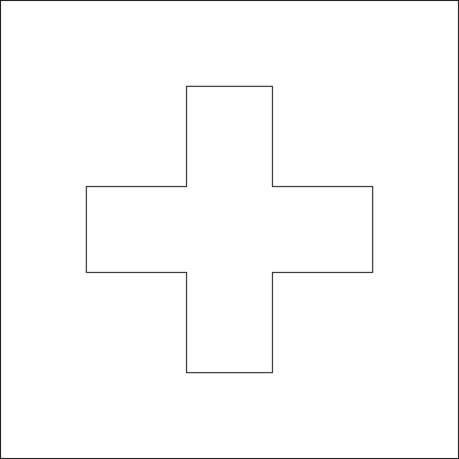 Schweiz: Flagge zum Ausmalen