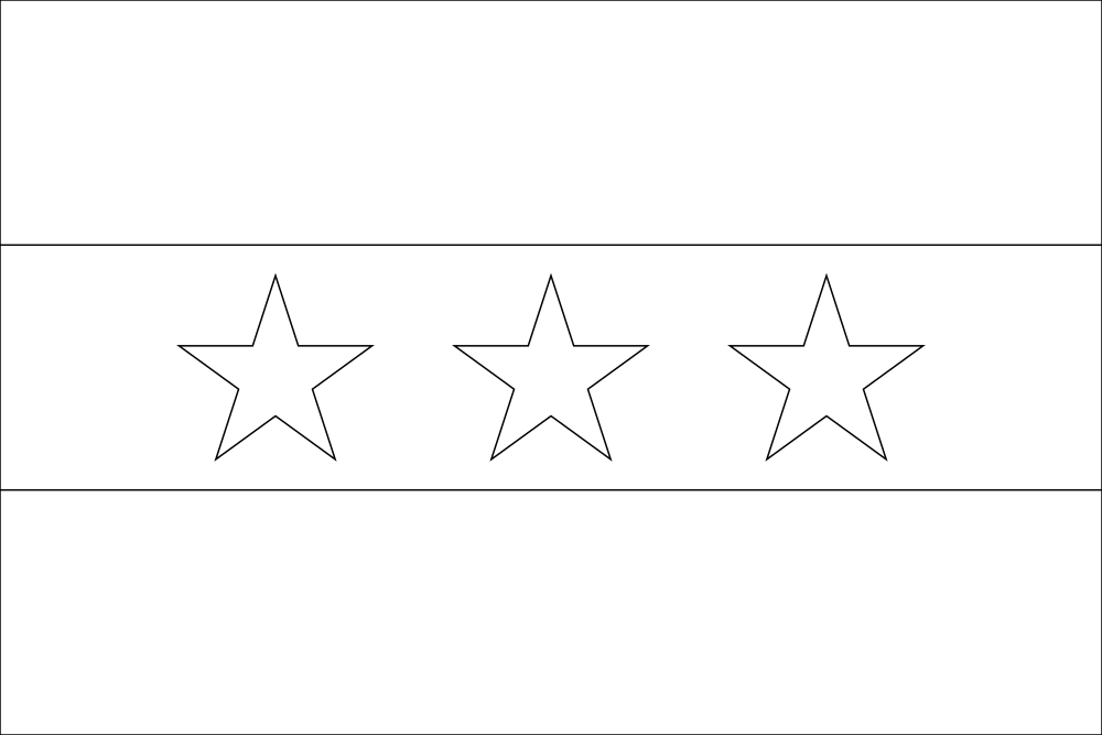 Syrien: Flagge zum Ausmalen