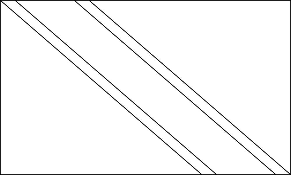 Trinidad und Tobago: Flagge zum Ausmalen