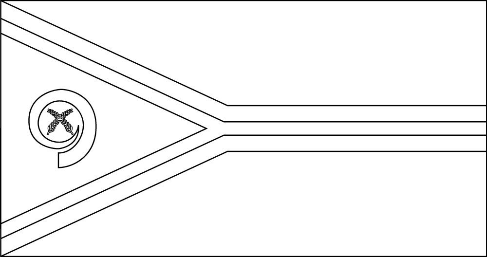 Vanuatu: Flagge zum Ausmalen