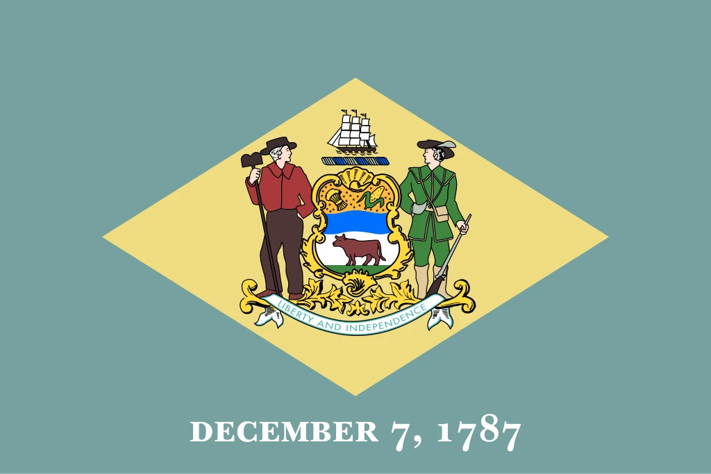 Delaware: Flagge