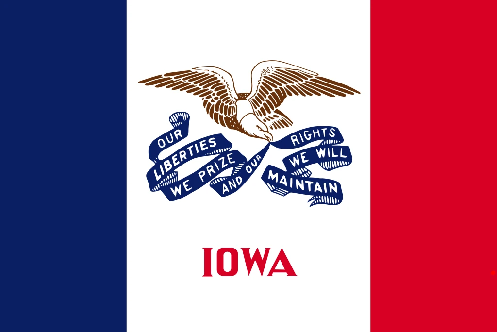 Iowa: Flagge
