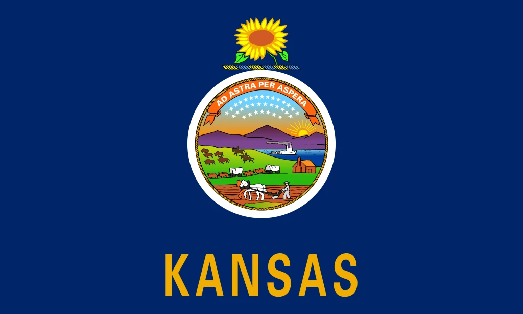 Kansas: Flagge
