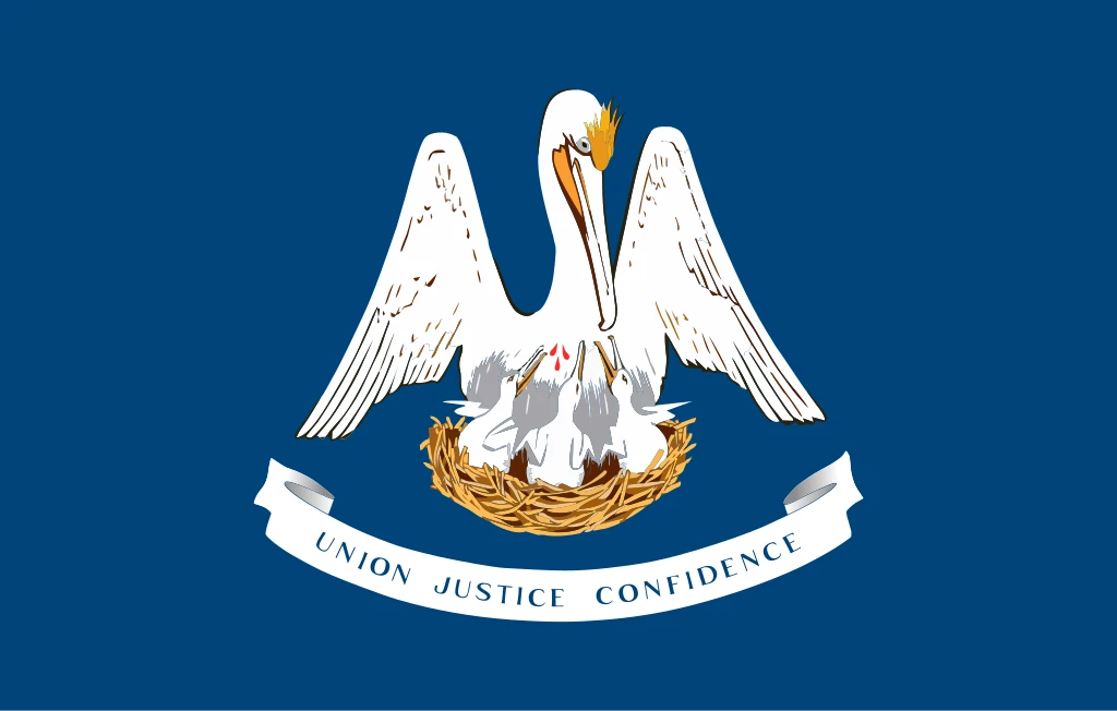 Louisiana: Flagge