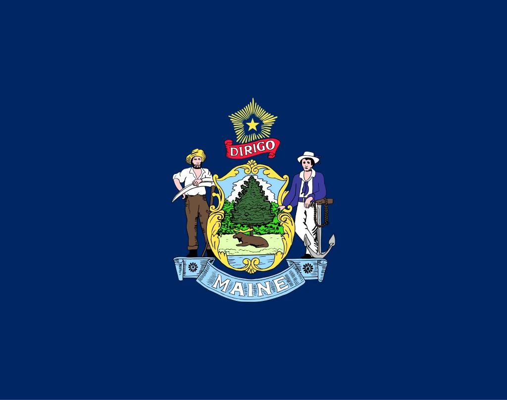 Maine: Flagge