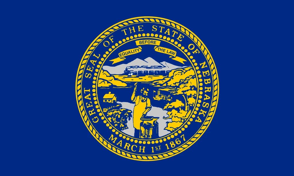 Nebraska: Flagge