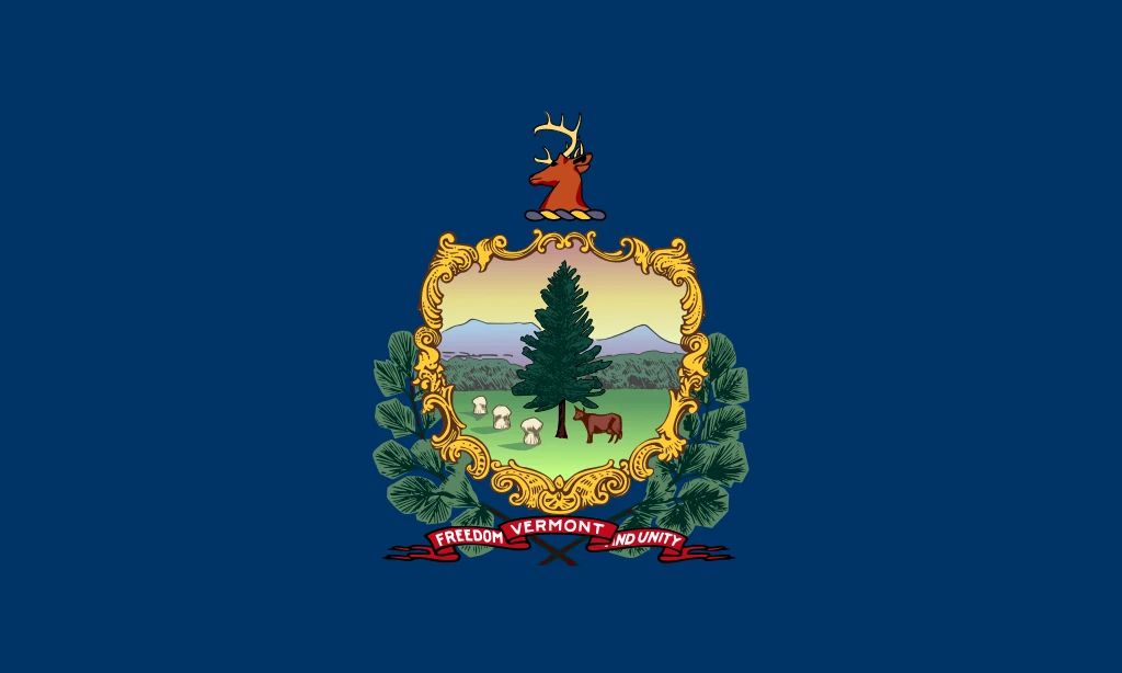 Vermont: Flagge