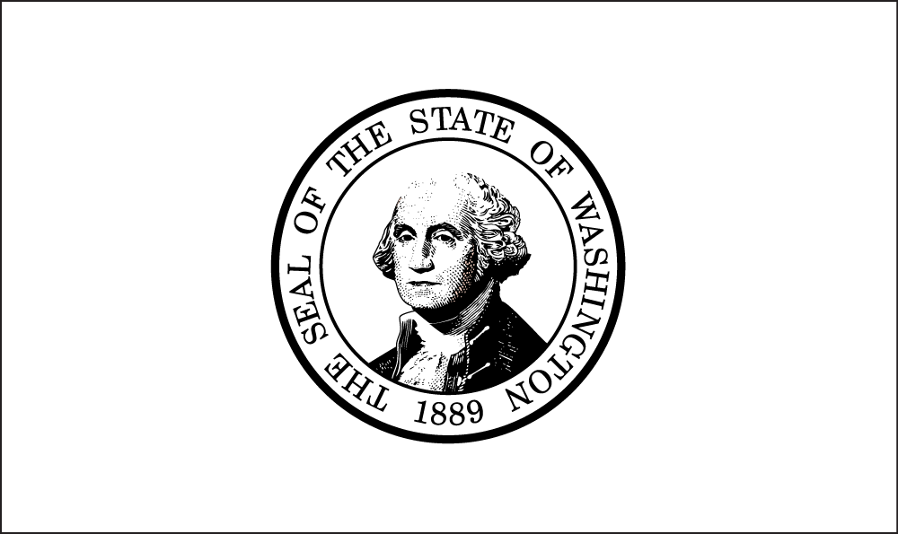 Washington: Flagge zum Ausmalen